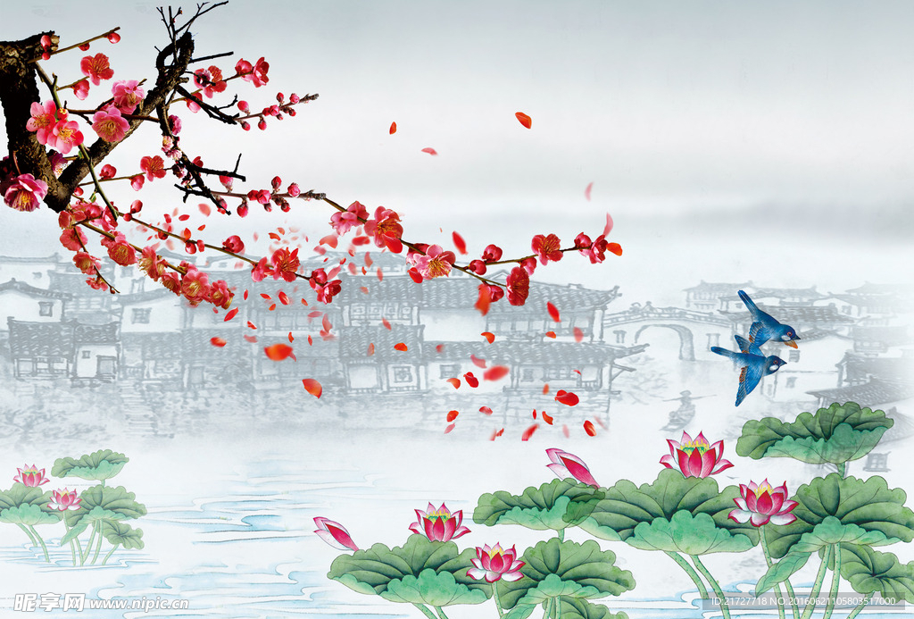 国画山水画