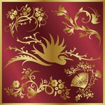 金色花纹