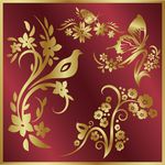 金色花纹
