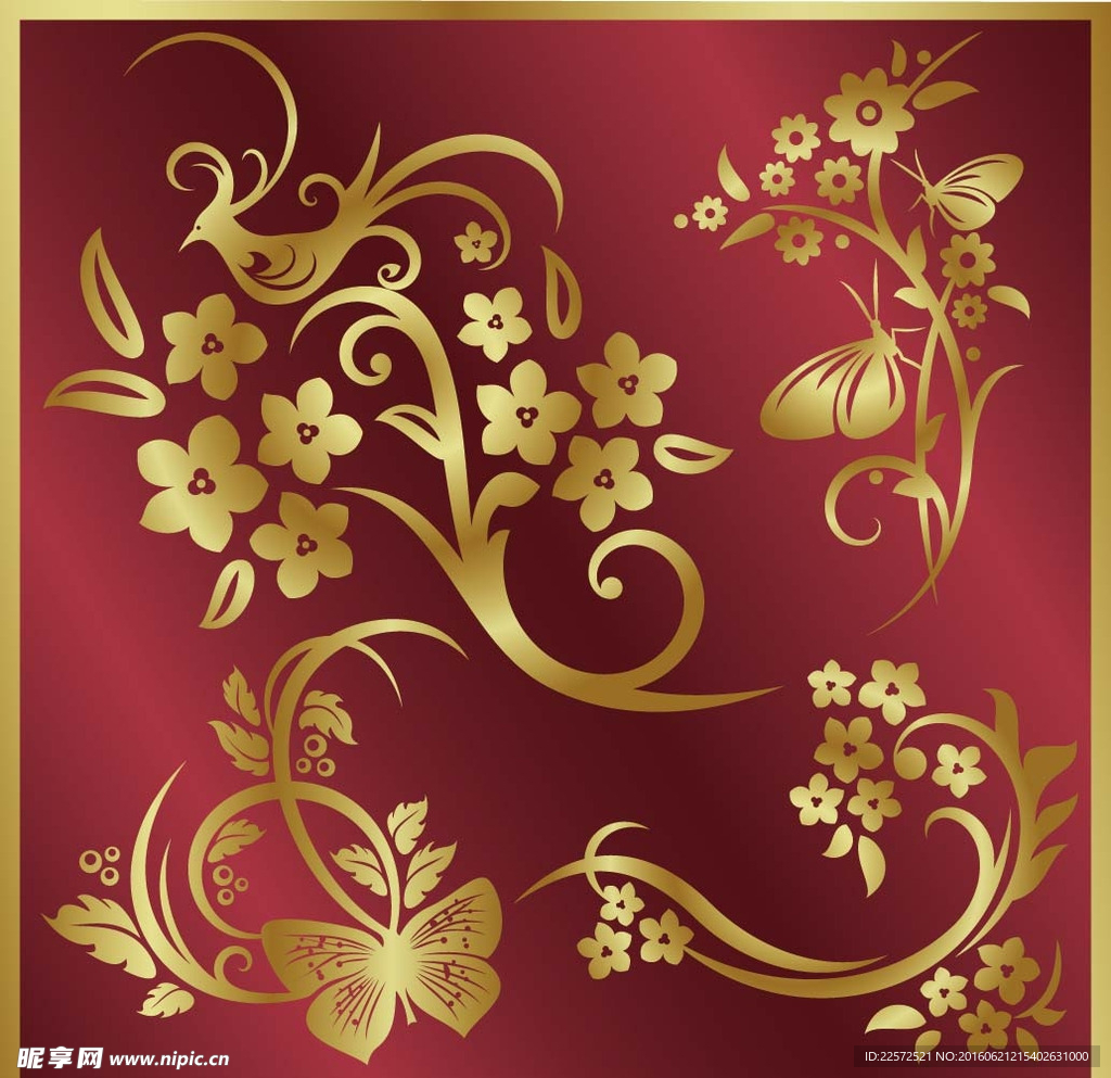 金花花纹