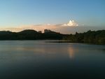 大夫山晚霞湖景