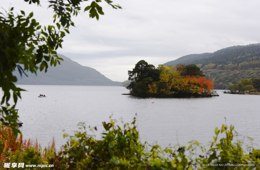 英国湖畔风景