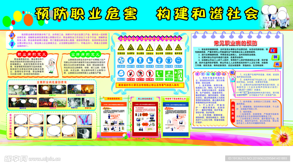 预防职业病宣传栏