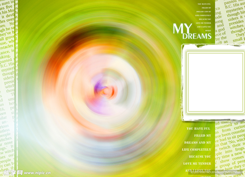 MYDREAMS婚纱照相册模板
