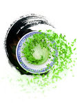 水墨绿茶