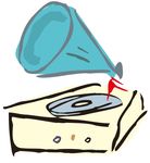 留声机插画