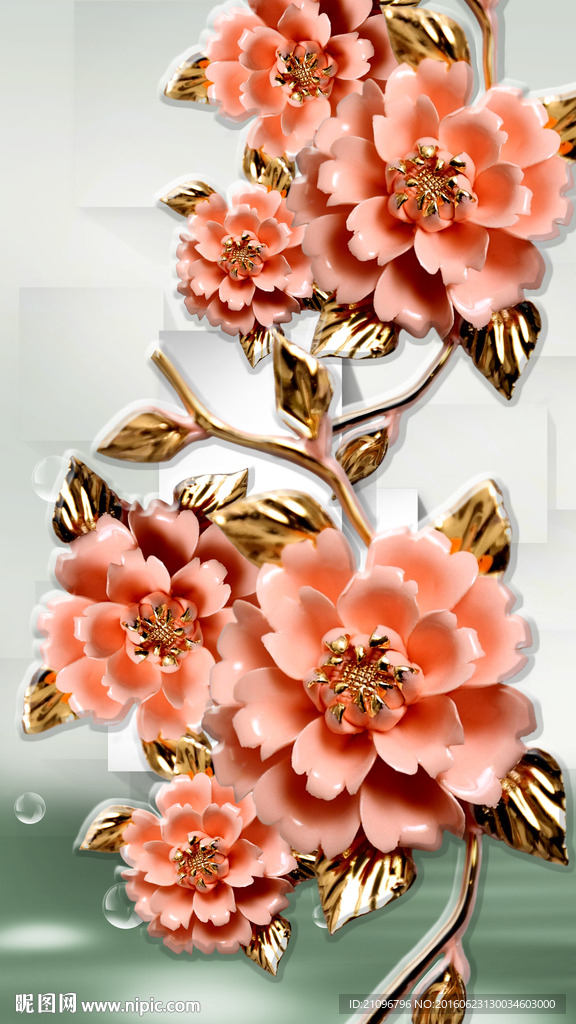 玄关花朵梦幻