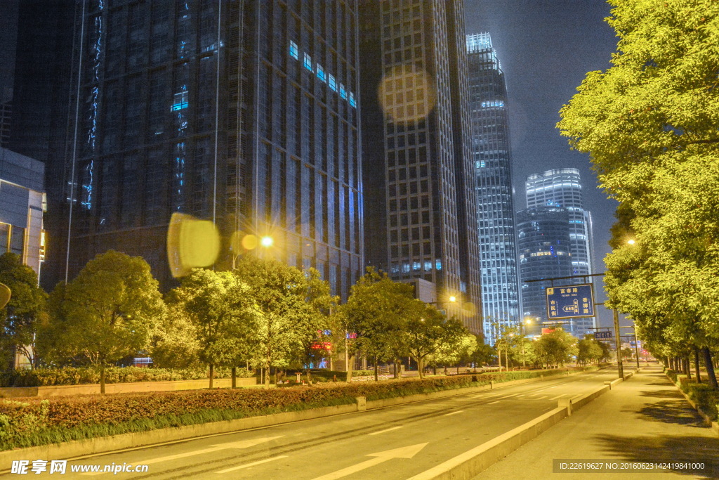 杭州钱江新城夜景