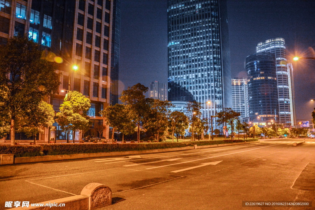 杭州钱江新城夜景