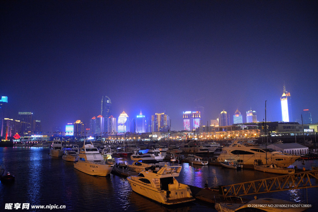 青岛奥帆中心夜景