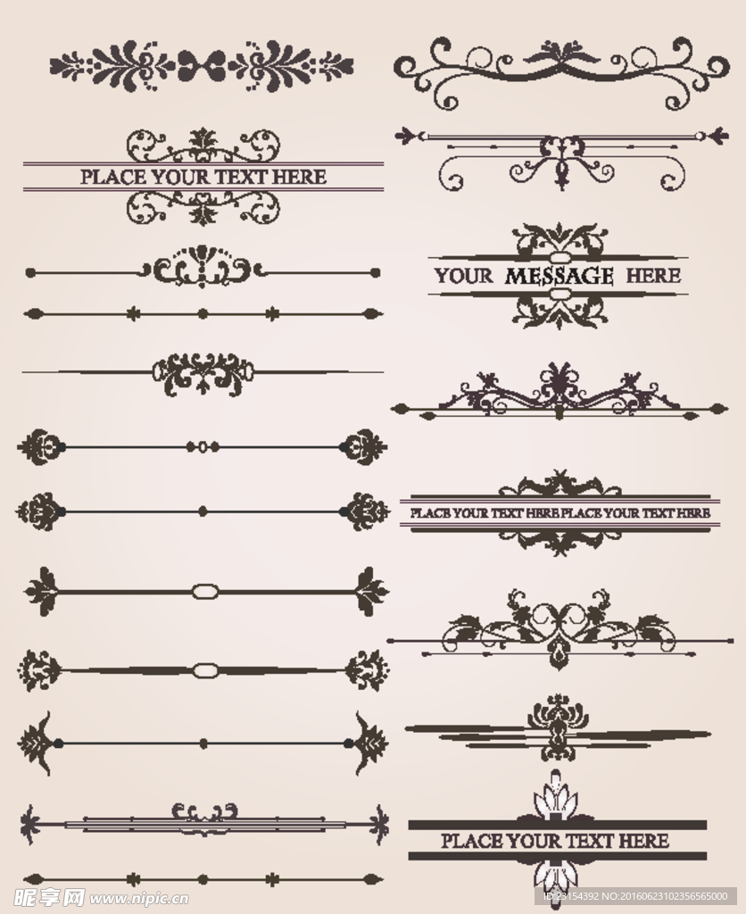 欧式花纹背景底纹