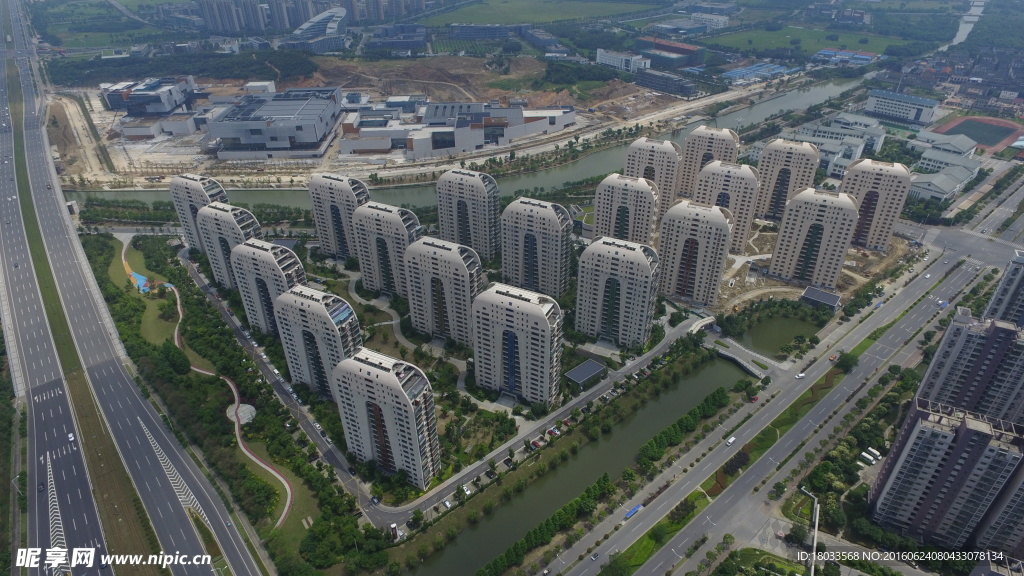 航拍建筑