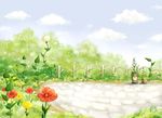 手绘花园