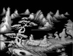 琴棋书画浮雕灰度图