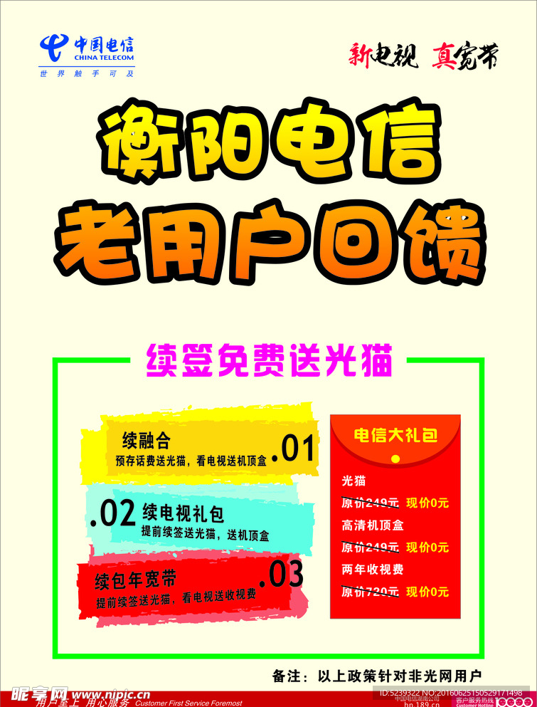 电信明白纸