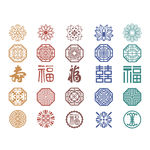 中国风传统中华文化图案