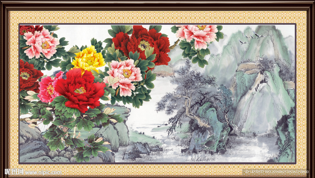 国画牡丹