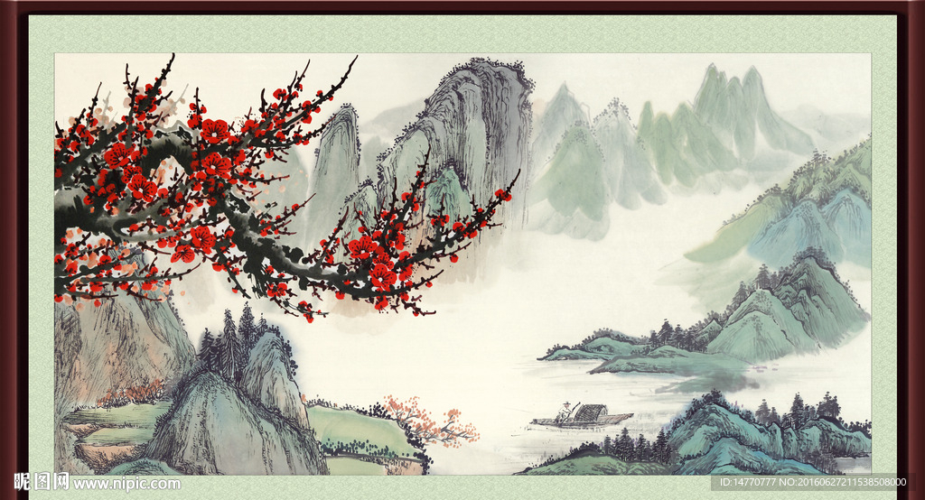 国画梅花
