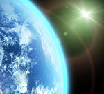 绚丽星光地球图片