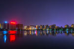 淄博齐盛湖公园夜景