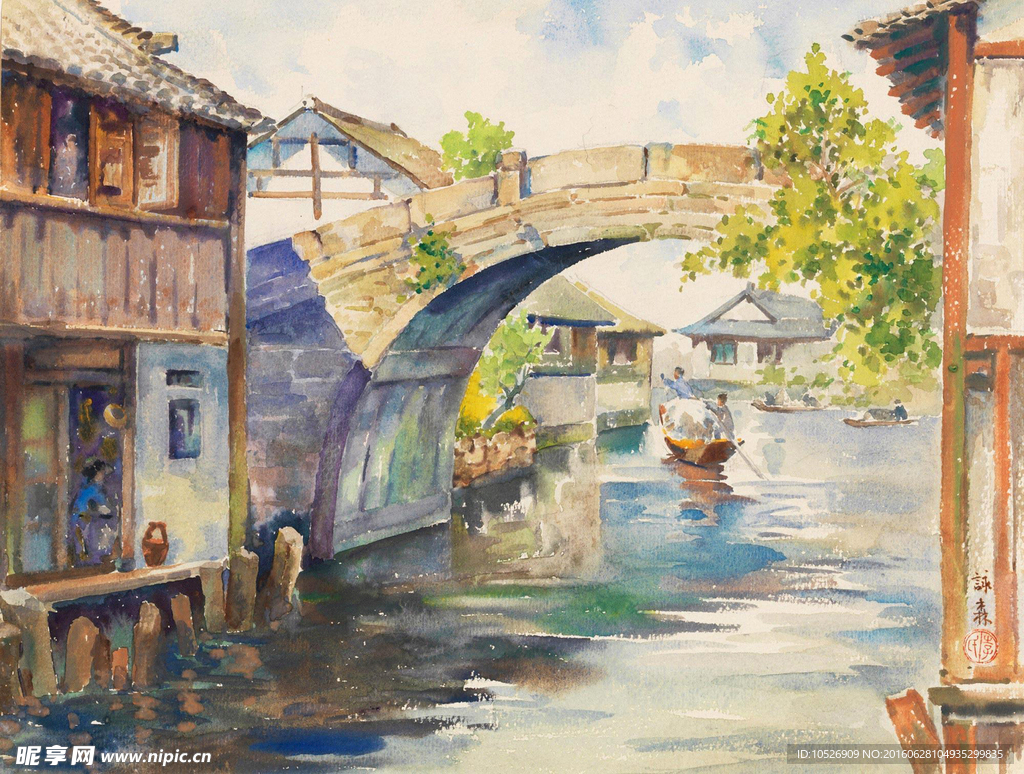 水乡油画（非分层）