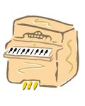 钢琴插画