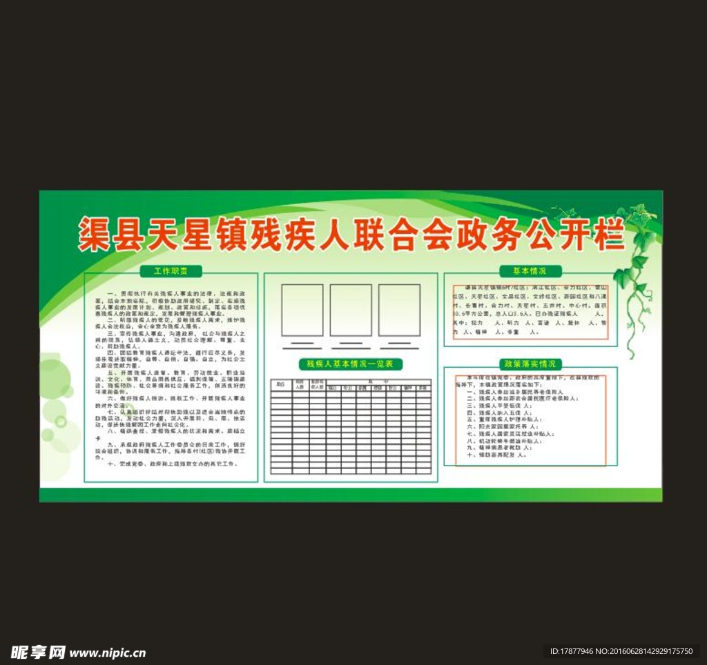 政府展板