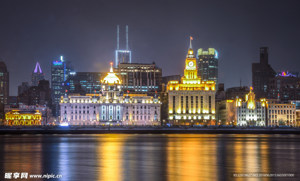 上海滨江公园夜景