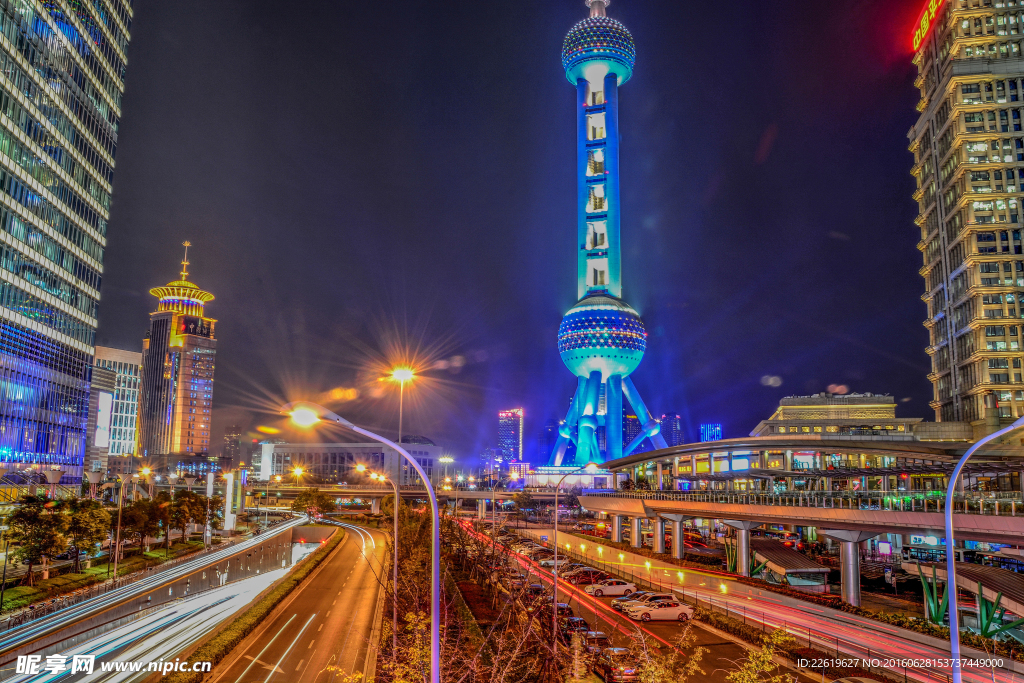 上海陆家嘴夜景