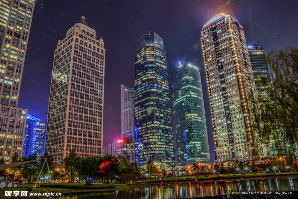 上海陆家嘴夜景