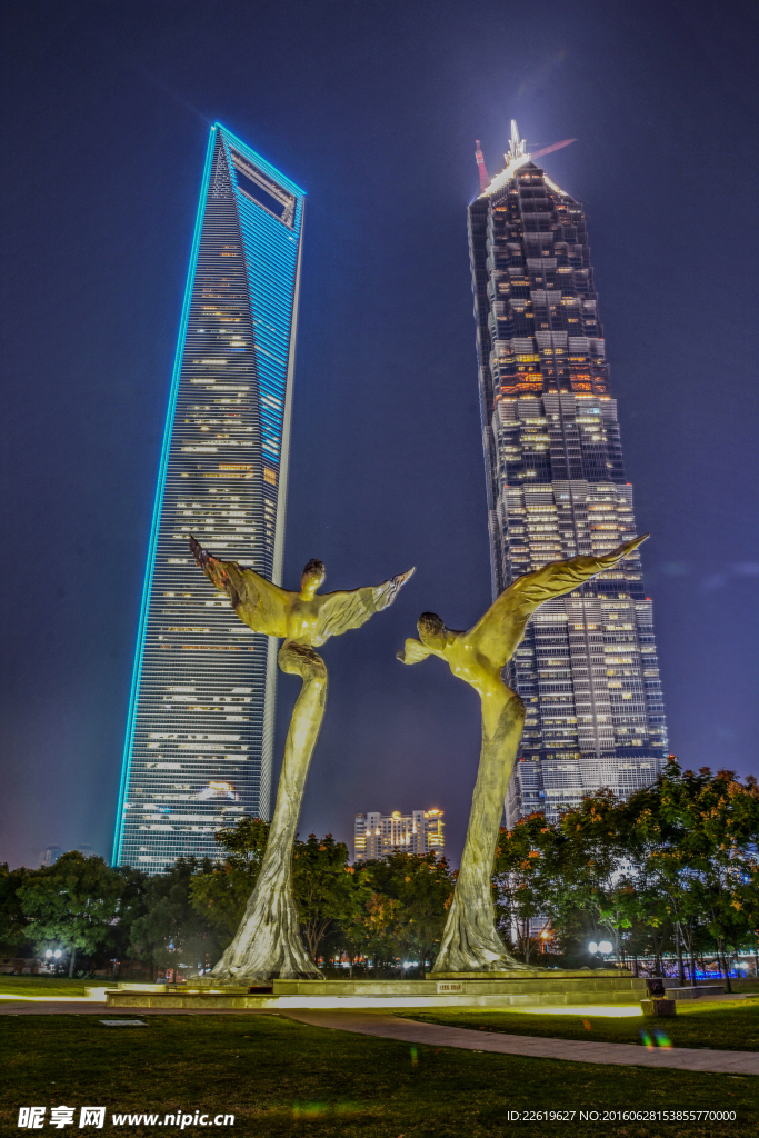 上海陆家嘴夜景