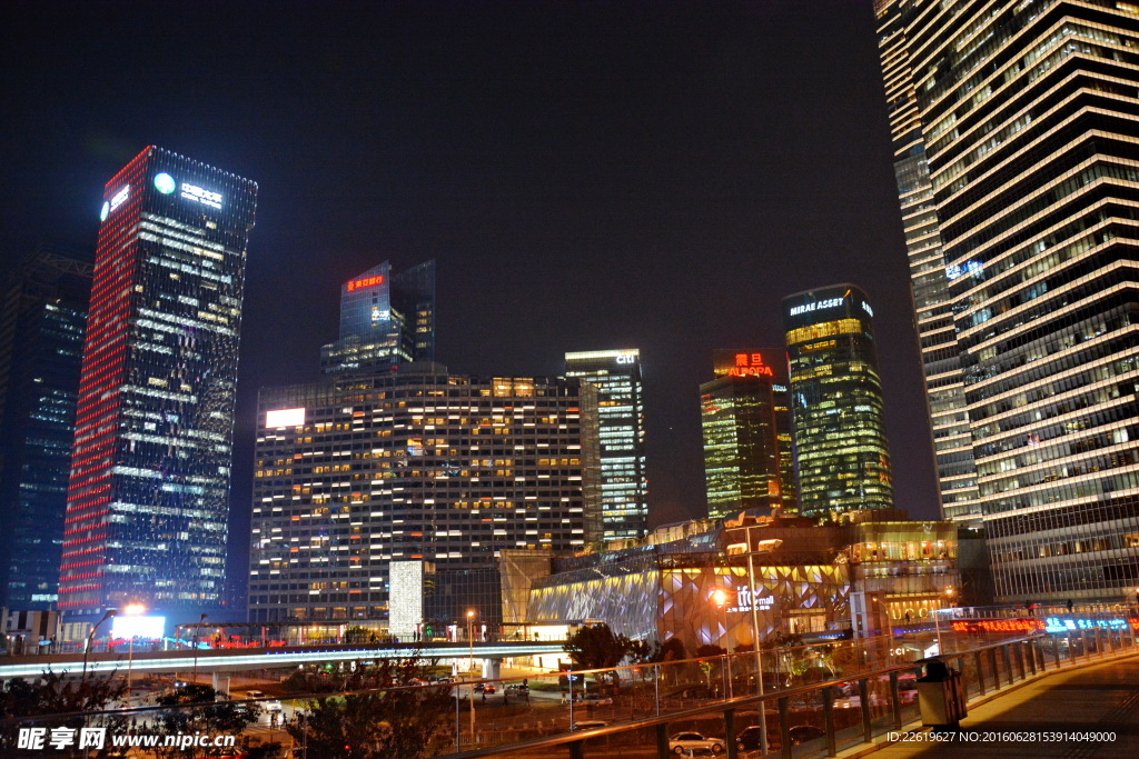 上海陆家嘴夜景