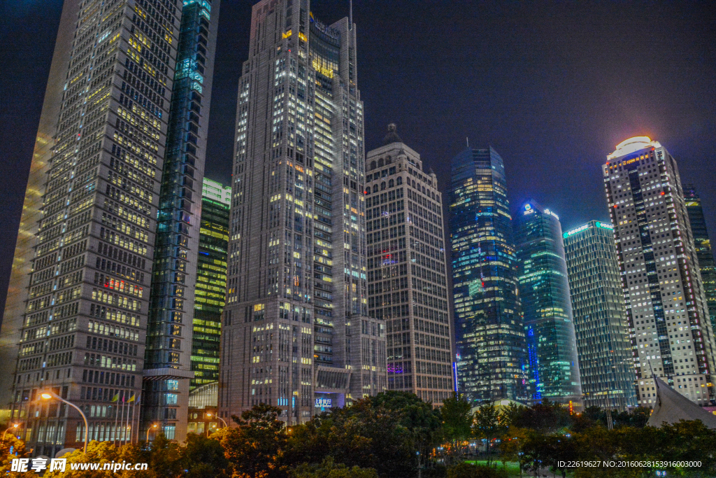 上海陆家嘴夜景