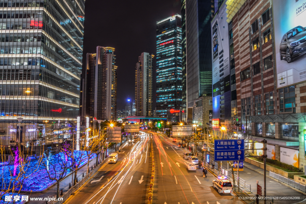 上海陆家嘴夜景