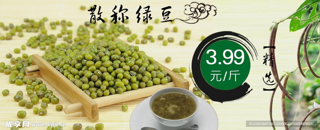 网站首页轮播图—绿豆