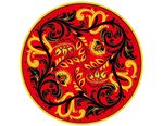 圆形花纹矢量图形