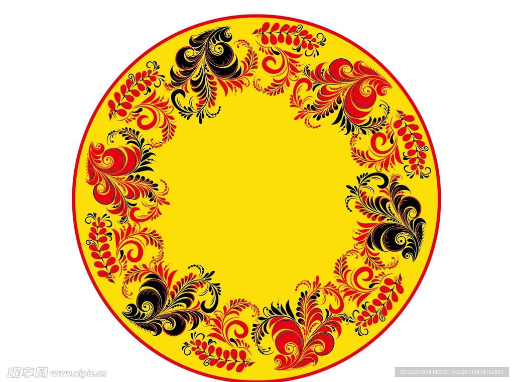 圆形花边图形