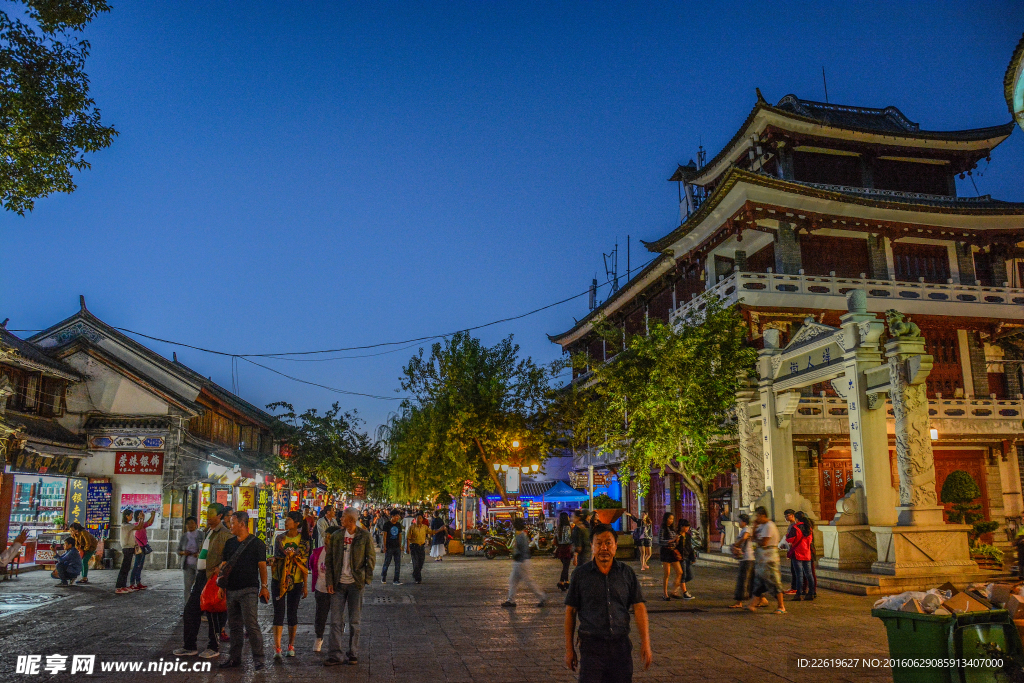 大理古城夜景