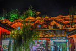 丽江古城夜景
