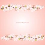 矢量桃花图