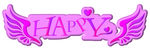 字母happy