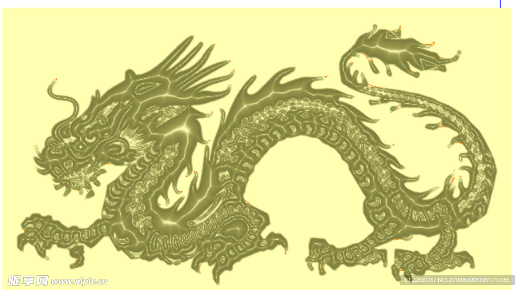 浮雕雕刻镂空龙