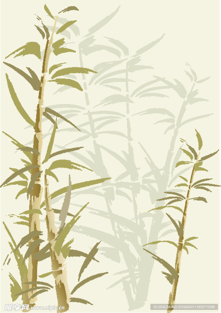 矢量竹子插画