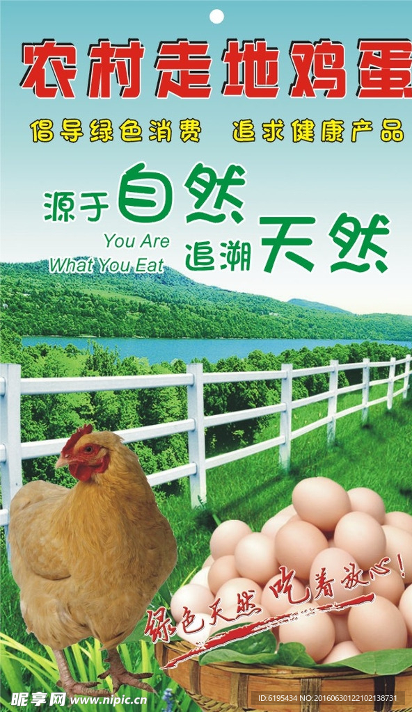 农村走地鸡蛋土鸡蛋吊牌标签名片