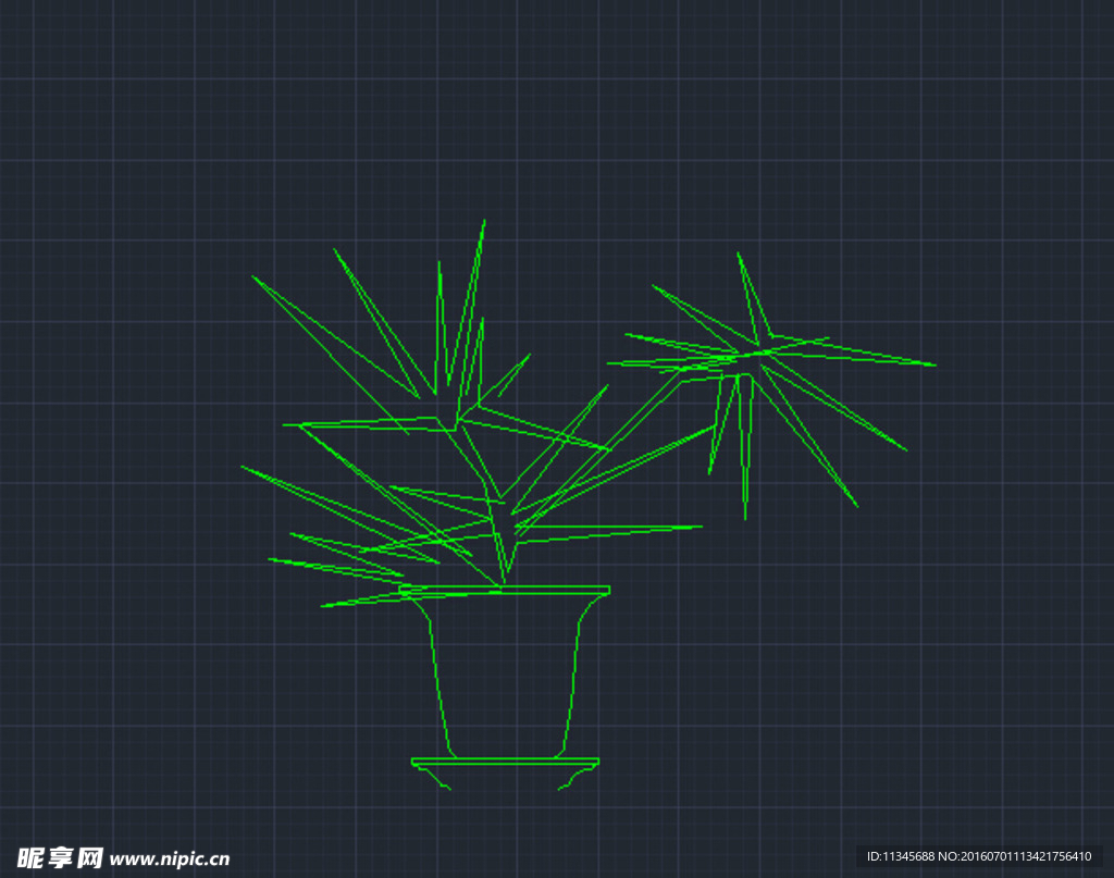 文竹 cad