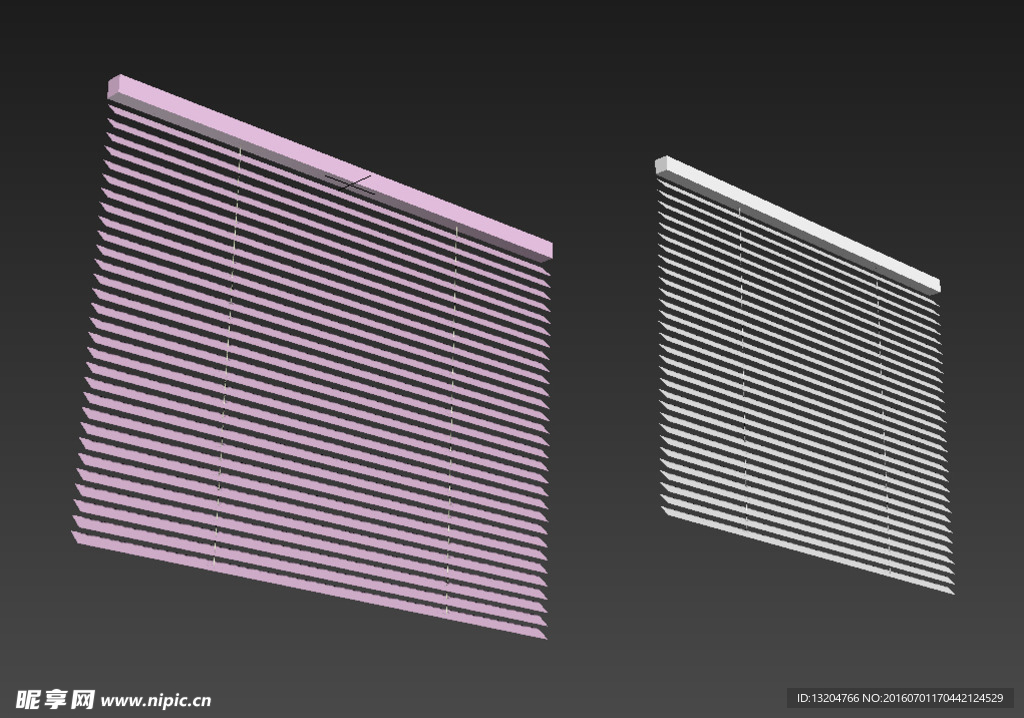 百叶窗帘 3Dmax