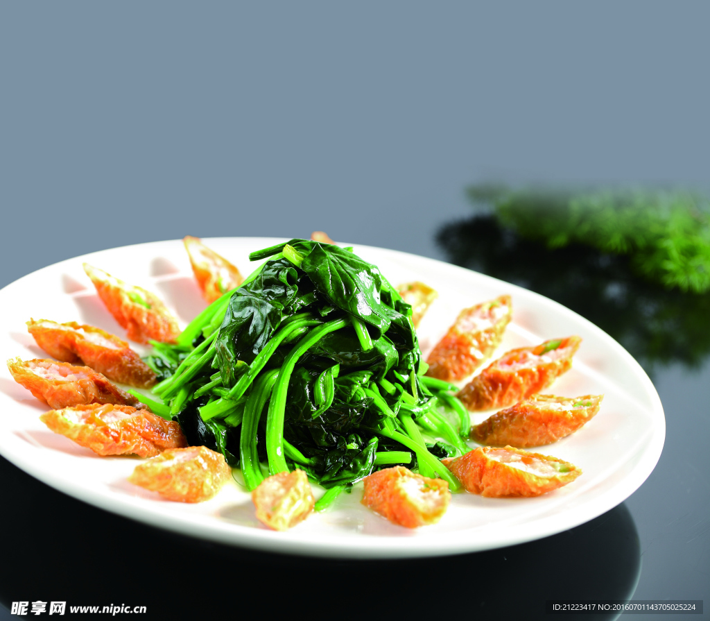 虾饺菠菜