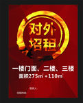 对外招租海报