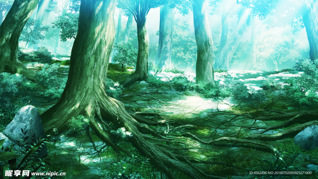 卡通风景画图片