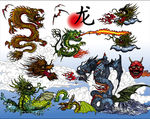 中国龙矢量元素